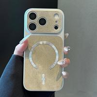 Nouvelle coque de luxe en jean texturé pour iPhone 16 Pro Max avec 18 grandes fenêtres, pour un style instantané.
