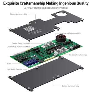 JK-QB2A8S20P jikong สมาร์ทรถบรรทุกที่ใช้งาน <span class=keywords><strong>BMS</strong></span> 8S 12V 24V 200A 2A สมดุลแอปแสดงความร้อนแบตเตอรี่ Li-ion LTO FR-4<span class=keywords><strong>วงจร</strong></span> PCB - Product Image 5