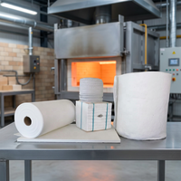Laine de fibre céramique de qualité HP 1260C pour l'isolation des tuyaux des raffineries pétrochimiques, solution d'ingénierie, directement de l'usine