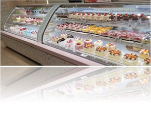 Réfrigérateur commercial BREVIT à vitrine <span class=keywords><strong>ouverte</strong></span> pour <span class=keywords><strong>boulangerie</strong></span>, réfrigérateur portable pour sandwichs avec éclairage LED et refroidissement par compresseur pour service à emporter - Product Image 5