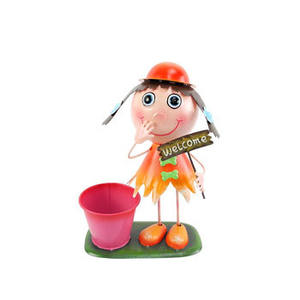 Macetas de Metal de Hierro <span class=keywords><strong>Modernas</strong></span> y Lujosas Hechas a Mano al por Mayor para Niños y Niñas, Decoración de Jardín Interior/Exterior, Ligeras y Duraderas - Product Image 6