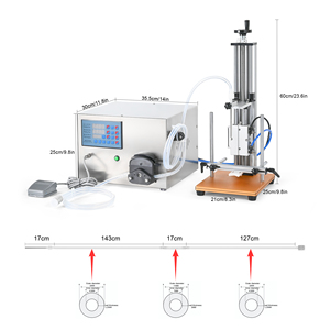 Factory Single Head Semi-automatic Peristaltic <b>Pump</b> Cosmetics Perfume Small Volume Liquid Filling Machine - Product Image 3