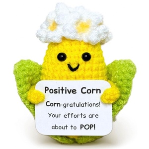 Handmade Crocheted Corn Plush Toy, Knitted Vegetable Corn Puff Doll, Positive Energy Crochet Doll, Christmas Decoration. - Product Image 1