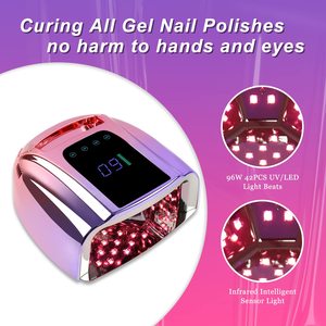 Professionelle UV-<span class=keywords><strong>Led</strong></span>-Nagellampe langlebige Qualität 96 W kabelloser Nageltrockner UV-<span class=keywords><strong>Led</strong></span>-Lampe kabellose wiederaufladbare Nagellampe - Product Image 4