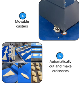 Machine à rouler la pâte à croissants de bonne qualité, machine à croissants <span class=keywords><strong>au</strong></span> <span class=keywords><strong>chocolat</strong></span>, machine automatique à fabriquer des croissants, <span class=keywords><strong>prix</strong></span> - Product Image 3