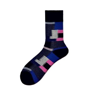 Kaus kaki kru katun gaya kasual pria grosir Logo kustom desain antikotor musim semi hadiah kemasan dasar penempatan untuk dewasa - Product Image 6