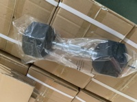 Haltère en caoutchouc fixe 5lb 10lb 15lb 20lb 25lb 30lb 35lb 40lb Vente en gros fabrication personnalisée
