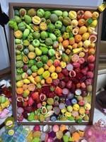 Gantungan Kunci Resin Mangga Pisang yang Dapat Disesuaikan, Gaya Peri, Miniatur Buah Buatan, Ornamen Taman untuk Dekorasi Rumah