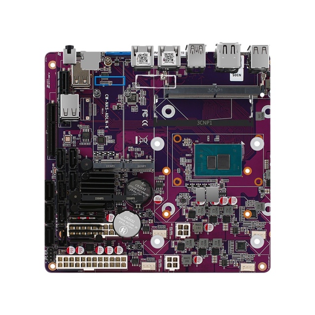 6-Bay I3-N305 N355 N100 N150 NAS Motherboard 1*PCIEx4 I226-V 2.5G 2*M.2 NVMe 6*SATA3.0 1*DDR5 Firewall Router ITX Mainboard