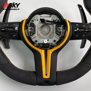 Volante de Cuero Perforado de Ante para <span class=keywords><strong>BMW</strong></span> 320 <span class=keywords><strong>525</strong></span> F10 F30 E90 F70 E71 F31 F32 X5 X6 F01 F07 F20 F11 F22 F25 M3 M4 M5 - Product Image 5