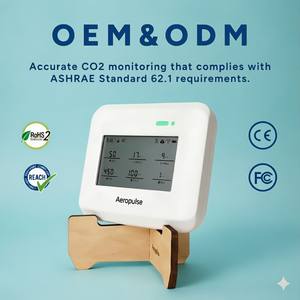 Moniteur <span class=keywords><strong>de</strong></span> qualité <span class=keywords><strong>de</strong></span> l'air intelligent Aeropulse A200 CM Wi-Fi, alimentation par batterie, <span class=keywords><strong>mesure</strong></span> PM2.5, CO, TVOC, température, humidité pour usage domestique/bureau - Product Image 1