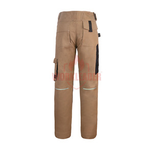 Pantalons de <span class=keywords><strong>travail</strong></span> pour hommes en toile de coton OEKO-TEX 100 410 g/m², résistants, pour la construction, vente en gros - Product Image 4