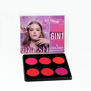 Nueva Paleta de Maquillaje al por Mayor 2026: Colorete Mate Impermeable de 6 Tonos, Tamaño Regular 54g, Estilo Europeo-Americano, Multicolor - Product Image 1