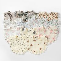 Bavoirs en mousseline de coton pour bébé, à volants, pour filles et garçons, prix de gros bon marché, sublimation personnalisée, Japon