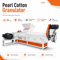 Ligne de granulation à vis simple personnalisée pour le recyclage du coton perlé et les déchets EPE