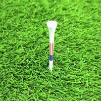 Personnalisé 70 mm Durable USA Drapeau Bambou Golf Tees Accessoires De Golf En Bois