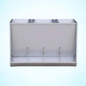 Mangeoire en acier inoxydable double face de haute qualité pour les fermes porcines longue durée avec surface lisse État neuf automatique - Product Image 1