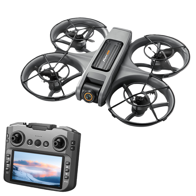 New S156 Plastic Drone with Dual Cameras WiFi FPV Optical Flow Screen Remote Control Brushless Folding Quadcopter
