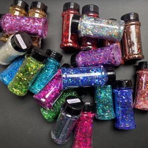 Botol Glitter Chameleon 2Oz, Warna Berubah Holografik, Campuran Glitter Chunky, Kemasan Glitter - Product Image 1