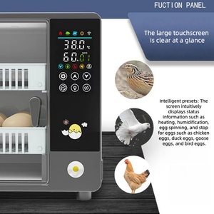 Incubateur automatique pour 24 œufs avec ovoscope intégré, double alimentation, écran tactile, haute productivité pour œufs de poulet, de canard et <span class=keywords><strong>d</strong></span>'oie - Product Image 6