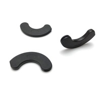 Support en plastique en forme de C pour haltères, support en caoutchouc, accessoires de protection, support adhésif, coussin antichoc pour barre d'haltères, crochet de rangement suspendu, Smith