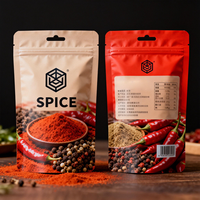 Sachets Doypack à fermeture éclair en aluminium de luxe avec impression personnalisée, recyclables, de qualité alimentaire, pour emballage de thé en poudre et d'épices