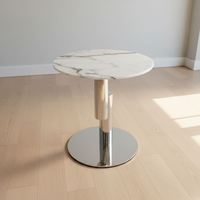 Table d'appoint de luxe Phantom en pierre, table de conférence moderne pour bureau, petite table basse