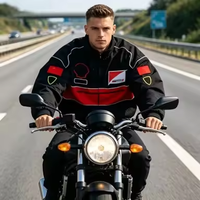 Veste d'hiver unisexe sur mesure grande taille, style streetwear, brodée, avec logo avant, coupe-vent, imperméable, en polyester, pour le sport automobile F1