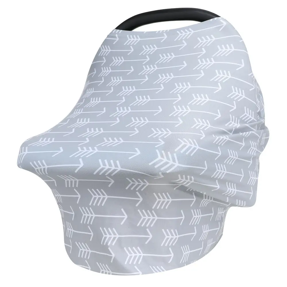 Good quality super soft bamboo baby car seat breastfeeding nursing scarf cover