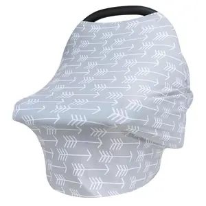 Good quality super soft bamboo baby car seat breastfeeding nursing scarf cover