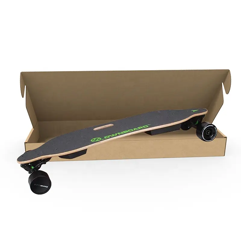 Alta qualidade papel kraft Skate Caixa De Embalagem De Papel Ondulado Papelão Envio Presente Skate Box Caixa De Presente Atacado