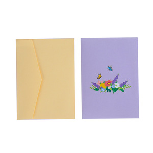 Biglietto d'Auguri 3D <span class=keywords><strong>Pop</strong></span>-up Fatto a Mano con Carta Speciale, Design Moderno con Albero d'Acero e Cesto di Fiori per San Valentino, Compleanno, Festa degli Insegnanti - Product Image 6