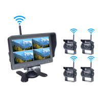 Moniteur de voiture sans fil 7 pouces TFT LCD, caméra de recul HD pour camion, bus, camping-car, fourgonnette, caméra de recul