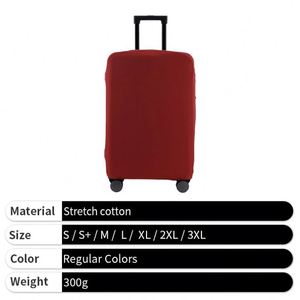 Housses de valise personnalisées en polyester épais, housse de protection contre la poussière pour bagages de voyage avec logo imprimé - Product Image 2