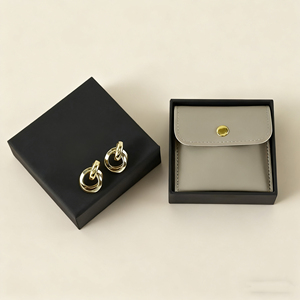 Wholesale Luxury Vintage Square Jewelry Pouch Accessories Packaging for Necklaces Bracelets <b>Earrings</b> Pendants Rectangle Style - Product Image 3