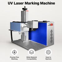Machine de gravure laser UV 3D à refroidissement par air, nouvelle génération, pour verre et cristal, prenant en charge les formats DXF/LAS/PLT/BMP/AI, 3W 5W 10W, gravure laser UV 3D