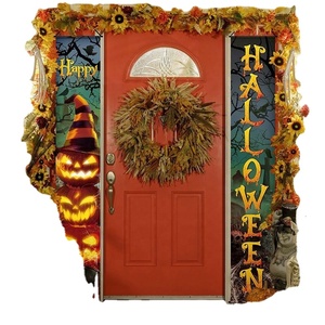 Bannière de porte personnalisée en polyester avec impression numérique par sublimation, design personnalisable, pour décoration extérieure, fournie par l'usine - Product Image 5