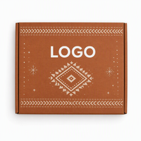 Boîte d'expédition en carton ondulé avec logo personnalisé, écologique, pliable, en papier kraft, pour l'abonnement e-commerce