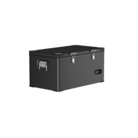 Réfrigérateur-congélateur à double zone de luxe de grande taille 91-101L, compresseur 12v 24v 220v pour camion, alimenté par énergie solaire, camping-car, camping