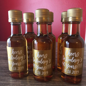 Nhỏ Hot chai nước sốt 1.7oz 50ml nhựa tinh thần chai rượu với nắp màu đen <span class=keywords><strong>mini</strong></span> thu nhỏ bắn chai cho Đảng ủng hộ - Product Image 4