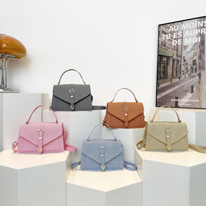 Wholesale Ladies Fashion <b>Handbags</b> 2025 New Square Design ZIP Single Strap Shoulder Bag Solid Color Bags for Women <b>Summer</b> Winter - Product Image 1
