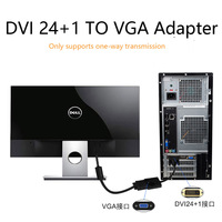 DVI D konverter male ke VGA female, konverter DVI 24 + 1 ke VGA adaptor DVI ke kabel VGA
