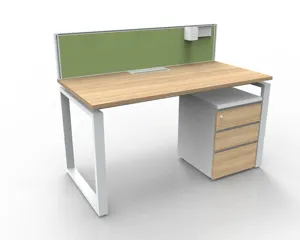 Stasiun Kerja Kantor Modular Partisi Kustomisasi Pabrik Staf Open Benching Staf Workstation