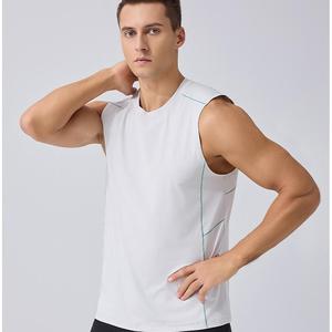 Nouveau design – Débardeur de sport en polyester solide pour homme, séchage rapide, personnalisable, idéal pour l'été et la gym – Athlithc - Product Image 6