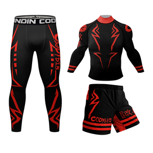 Nouveau rashguard personnalisé pour homme, extensible, UPF50, anti-UV, manches longues, pour MMA, Jiu Jitsu, grappling, BJJ, vêtements de combat - Product Image 2