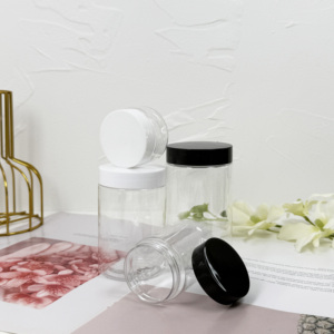 Bocaux en plastique de récipient d'ANIMAL FAMILIER de catégorie comestible pour le beurre avec le couvercle supérieur à vis - Product Image 3