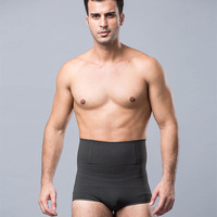 Bambú carbón transpirable tela Tummy Control Shaper cintura alta vientre faja hombres calzoncillos sin costuras cómodo Shapewear