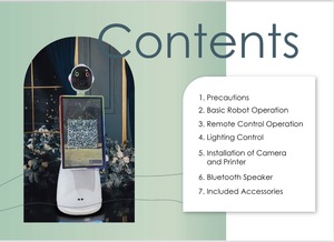 <span class=keywords><strong>Robot</strong></span> de livraison autonome Robin RMS pour caméra M50, cabine photo 360° vidéo et photo contrôlée par application pour fêtes et événements, avec flight case - Product Image 3