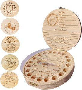 Caja <span class=keywords><strong>de</strong></span> madera para Hada <span class=keywords><strong>de</strong></span> <span class=keywords><strong>los</strong></span> <span class=keywords><strong>dientes</strong></span>, soporte <span class=keywords><strong>de</strong></span> recuerdo para <span class=keywords><strong>dientes</strong></span> <span class=keywords><strong>de</strong></span> bebé para niños, grabado <span class=keywords><strong>de</strong></span> estilo rústico tallado a mano - Product Image 2