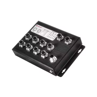 Xallcom X91010-M EN50155 M12 Switch Jaringan Industri 10 Port 1000M VLAN SNMP Kompatibel POE QoS Tahan Banting Terkelola 20G